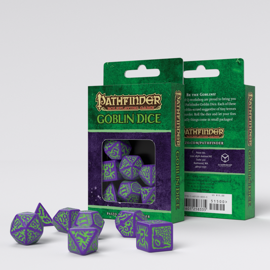 Q-Workshop Pathfinder Dice Set : Goblin Dice