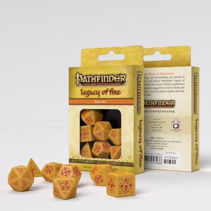 Q-Workshop Pathfinder Dice Set : Legacy of Fire