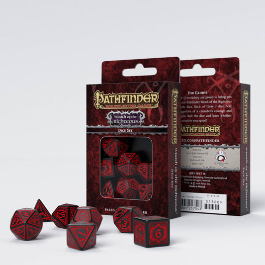 Q-Workshop Pathfinder Dice Set : Wrath of the Righteous